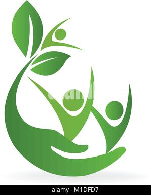 Gesundheit natur Pflege logo Stock Vektor