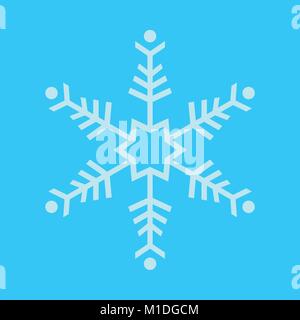 Einfache Schneeflocke Vector Graphic Illustration Symbol Design Stock Vektor