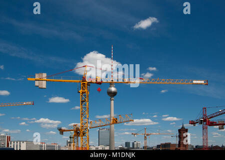 Berlin Mitte im Bau Stockfoto