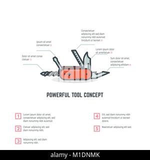Schweizer Taschenmesser Stock Vektor