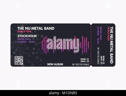 Konzert ticket Stock Vektor
