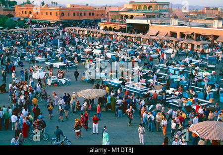 Jemma al-Fnaa Platz, Marrakesch, Marokko Stockfoto