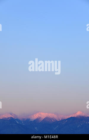 Akashi Berge, Yamanashi Präfektur, Japan Stockfoto