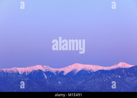 Akashi Berge, Yamanashi Präfektur, Japan Stockfoto