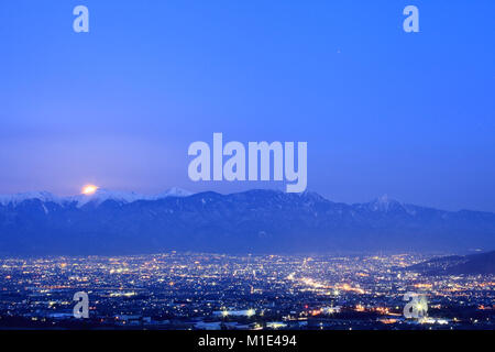 Akashi Berge, Yamanashi Präfektur, Japan Stockfoto