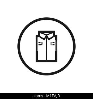 Arbeitskleidung Symbol Leitung auf einem weißen Hintergrund. Vector Illustration Stock Vektor