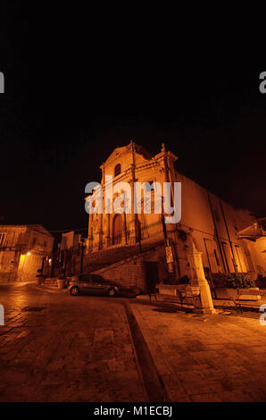 Blick auf eine der Kirchen von Ragusa Stockfoto
