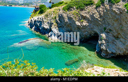 Bali, Kreta, Griechenland, auf dem Weg zum Karavostasi Beach. Stockfoto