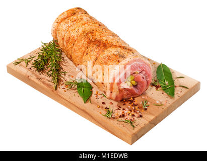 Gerollten Bauchspeck bratfertig Stockfoto