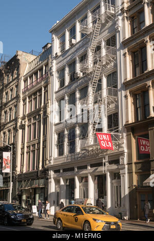 Broadway im Historischen Viertel SoHo, New York City, USA Stockfoto