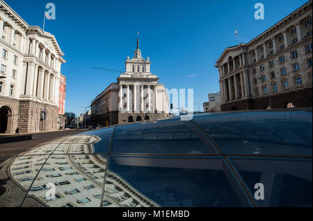 Ehemalige kommunistische Partei Haus, Sofia, Bulgarien, Europa Stockfoto