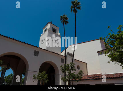 Union Railway Station Exterieur, Los Angeles, Kalifornien Stockfoto