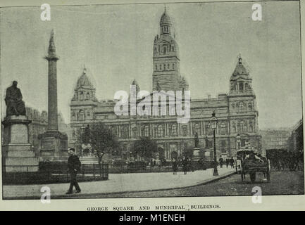 Adshead des handlichen Leitfaden nach Glasgow - mit Karte, Ansichten, Straßenbahn Strecken und Tarife und andere nützliche Informationen (1902) (14773275081) Stockfoto