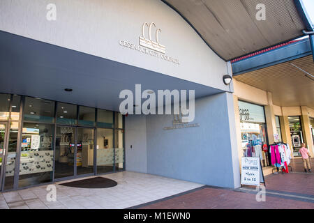 Cessnock city council Büros und Eingang in Cessnock, Hunter Valley Region, New South Wales, Australien Stockfoto