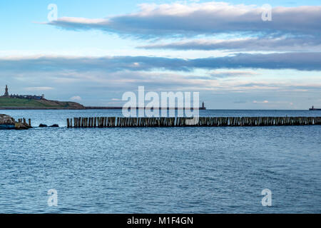 Eingang zu den Fluss Tyne Stockfoto