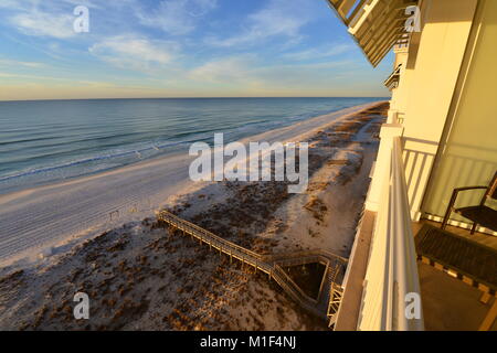 Am Pensacola Beach auf Morgen Stockfoto