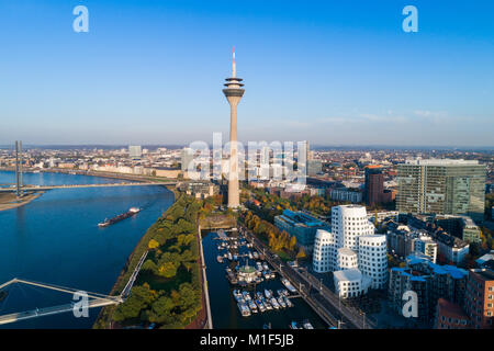 Düsseldorf Medienhafen, Deutschland Stockfoto