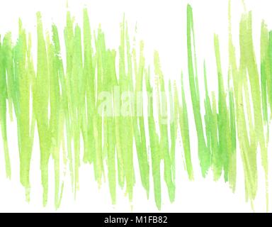 Gras Aquarell nahtlose Banner Stock Vektor