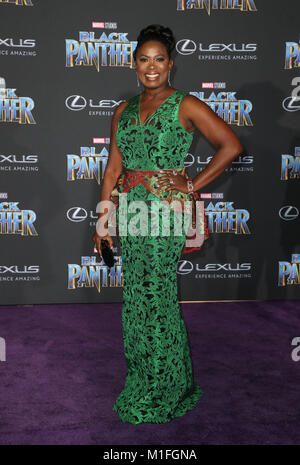 Los Angeles, Ca, USA. 29 Jan, 2018. Gast, bei Marvel Studios' Welt Premiere von Black Panther am Dolby Theatre in Los Angeles, Kalifornien, am 29. Januar 2018. Credit: MediaPunch Inc/Alamy leben Nachrichten Stockfoto