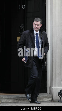 London, Großbritannien. 30. Januar, 2018. David Gauke Herr Bundeskanzler gesehen, 10 Downing Street, London, UK Credit: RM Presse/Alamy leben Nachrichten Stockfoto