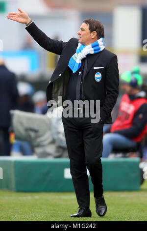 LEONARDO (ALLENATORE SEMPLICI) SPAL Ferrara 28-01-2018 Stadio Paolo Mazza Fußball Calcio Serie A 2017/2018 Spal-Inter Foto Filippo Rubin/Insidefot Stockfoto