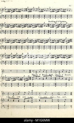 Den albyn der Anthologie, oder eine ausgewählte Sammlung der Melodien und Gesang Poesie Besonderheiten in Schottland und auf den Inseln - bisher unveröffentlichte (1816) (14803424513) Stockfoto
