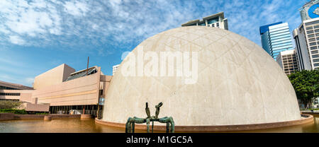 Blick auf das Hong Kong Space Museum in China Stockfoto