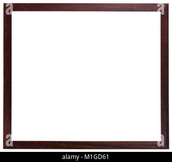 Leeren Bilderrahmen, dunkel gebeizt beenden Stockfoto