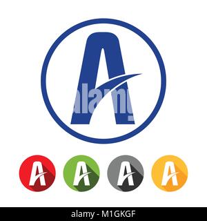 Autobahn Lane Schreiben ein Symbol Vektor Grafik Design Stock Vektor