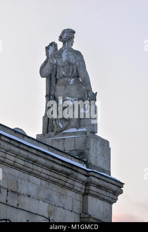 Der stalinistischen Ära Apartment in Moskau, Russland Stockfoto