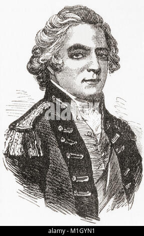 Sir Ralph Abercromby, manchmal Dinkel Abercrombie, 1734 - 1801. Schottische Soldat und Politiker. Von Station und Lock's illustrierte Geschichte der Welt, veröffentlicht C 1882. Stockfoto