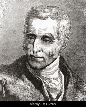 Arthur Wellesley, 1. Herzog von Wellington, 1769 - 1852. Anglo-irischen Soldat, Staatsmann und Premierminister des Vereinigten Königreichs. Von Station und Lock's illustrierte Geschichte der Welt, veröffentlicht C 1882. Stockfoto