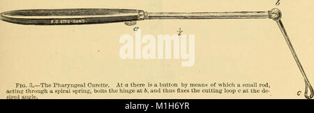 Ein Handbuch von Erkrankungen des Rachens und der Nase - einschließlich der Rachen, Kehlkopf, die Luftröhre, die Speiseröhre, der Nase und des Rachens (1880) (14802709943) Stockfoto