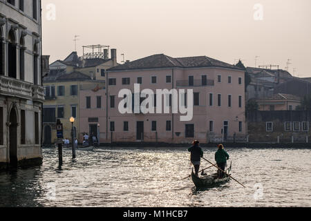 Rio di Cannagrande, Venedig, Italien. Januar 28, 2018 Stockfoto