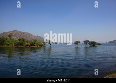 Nerhu Insel, Fateh Sagar Lake, Udaipur Stockfoto