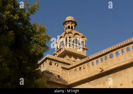 Die tazia Turm im Badal Palace, Jaisalmer, Rajasthan, Indien