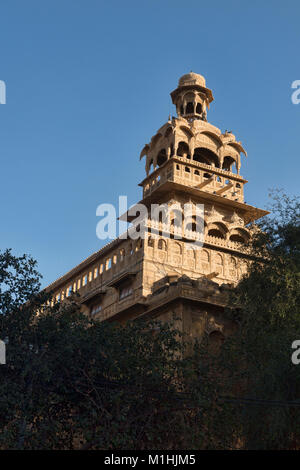 Die tazia Turm im Badal Palace, Jaisalmer, Rajasthan, Indien