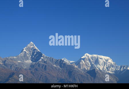 Machhapuchhre Himalaya Bergwelt Annapurna Pokhara Nepal Stockfoto