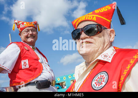 Miami Florida, Homestead, Rodeo Parade, Teilnehmer, Gemeinschaftstradition, Senioren Bürger, Männer männlich, VFW, Veteran Foreign war, Militär Ord Stockfoto