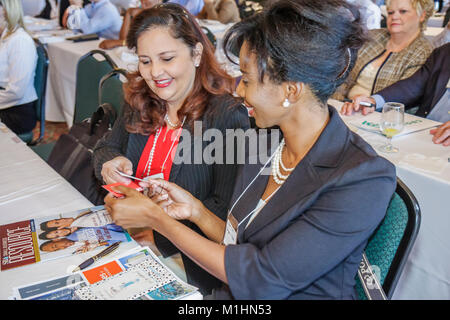 Miami Florida, Jungle Island, Kleinunternehmen, Training & Matchmaking Summit, arbeiten, arbeiten, Mitarbeiter Arbeitnehmer Mitarbeiter, Karriere, erhalten Regierungsvertrag Stockfoto