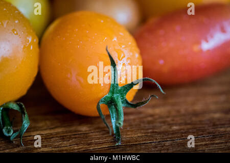 Baby Eiertomaten Stockfoto