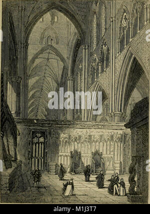 Eine historische Beschreibung der Westminster Abbey - die Sehenswürdigkeiten und Kuriositäten (1872) (14579542230) Stockfoto