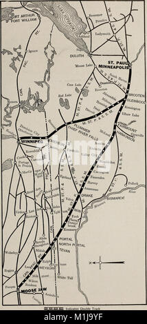 Über Kanada - annotated Guide über Canadian Pacific, die größte Transport System der Welt - westlichen Linien Osten gebunden (1922) (14761006765) Stockfoto