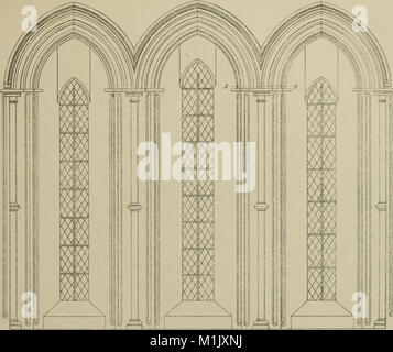 Eine Analyse der gotischen Architektur. Illustriert durch eine Reihe von nach oben von sieben hundert Beispiele für Türen, Fenster, Verkleidungen, Dächer, Bögen, Kreuze, Panels, Strebepfeiler, Sitze, Bildschirme, etc., und (14803577513) Stockfoto