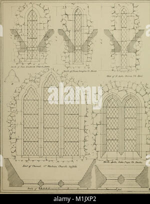 Eine Analyse der gotischen Architektur. Illustriert durch eine Reihe von nach oben von sieben hundert Beispiele für Türen, Fenster, Verkleidungen, Dächer, Bögen, Kreuze, Panels, Strebepfeiler, Sitze, Bildschirme, etc., und (14760715946) Stockfoto