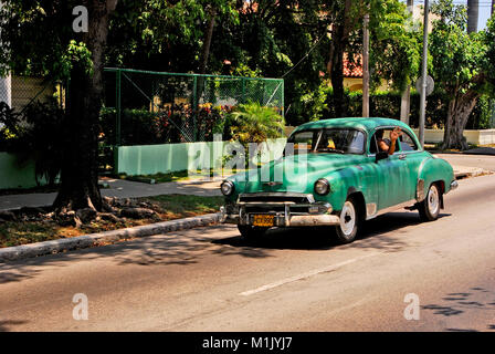 Havanna, Kuba, 11. Mai 2009. Ein altes amerikanisches Auto in Havanna, Kuba, am 11. Mai 2009. Stockfoto