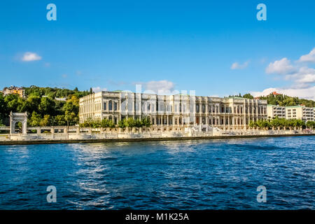 Kempinsk çırağan Palace, ein Ottoman Imperial Palace und Hotel auf dem Bosporus, Istanbul. Stockfoto