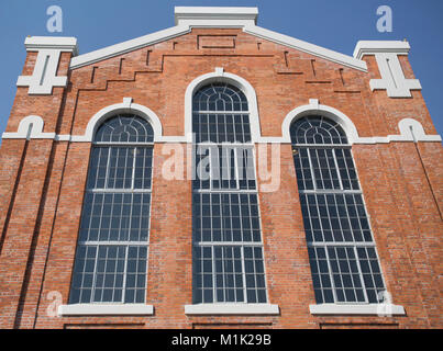 Das Museum ist ein schönes Beispiel für die portugiesische Industrie Architektur aus Eisen mit Ziegel in der künstlerischen stlyles vom Jugendstil abgedeckt Stockfoto