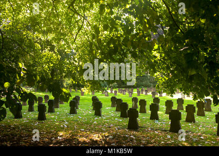 Deutschland, Köln, Krieg Gräber innerhalb der Kölner südlichen Friedhof im Stadtteil Zollstock. Deutschland, Koeln, Kriegsgraeber mit dem Suedfriedhof i Stockfoto