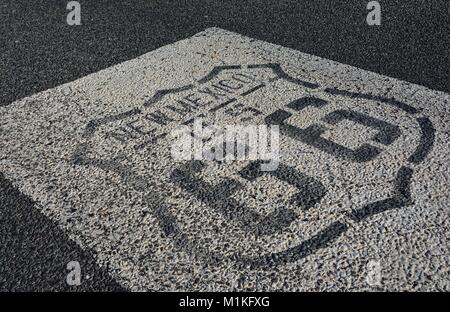 Historische Route 66 Singen in New Jersey, USA. Stockfoto